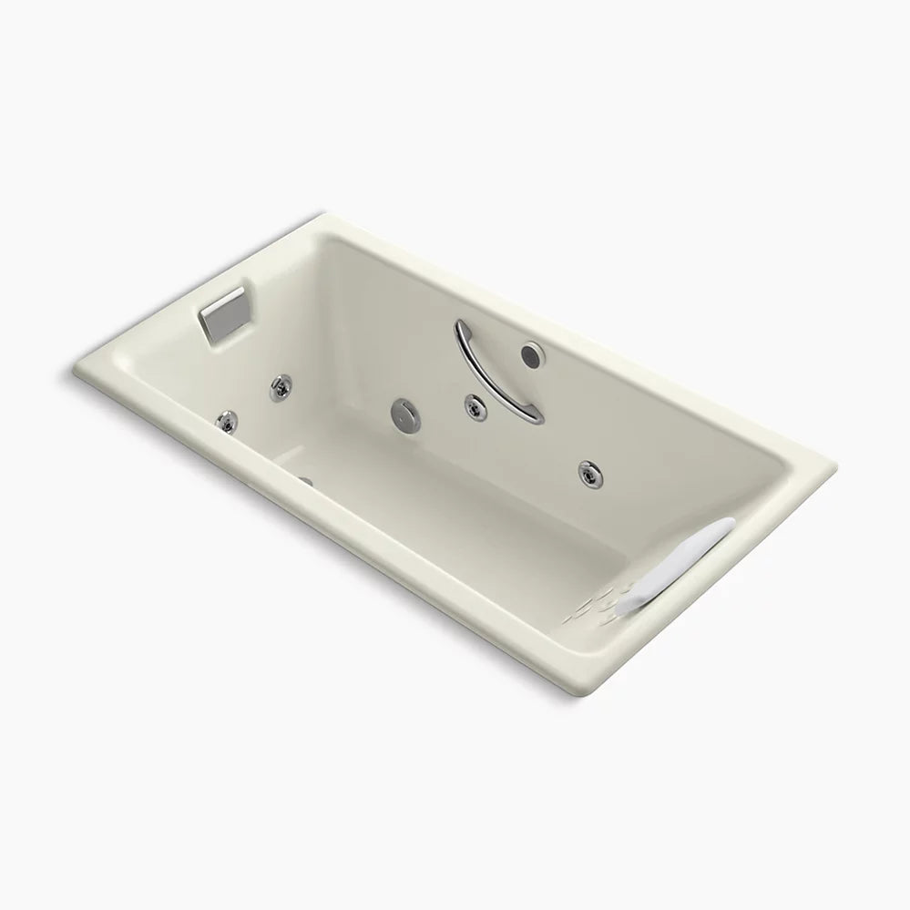 Kohler Tea-for-Two 66" x 36" drop-in whirlpool bath K-856-M-96 - Plumbing Market