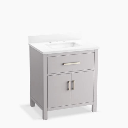 Kohler Kresla 30" bathroom vanity cabinet with sink and quartz top K-40638-BD1-AGA - Plumbing Market