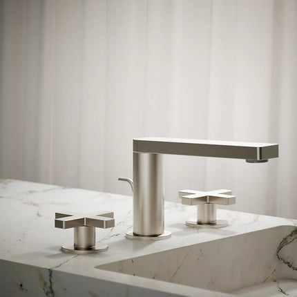 Kohler Composed Widespread bathroom sink faucet with Cross handles, 1.2 gpm K-73060-3-BN - Plumbing Market