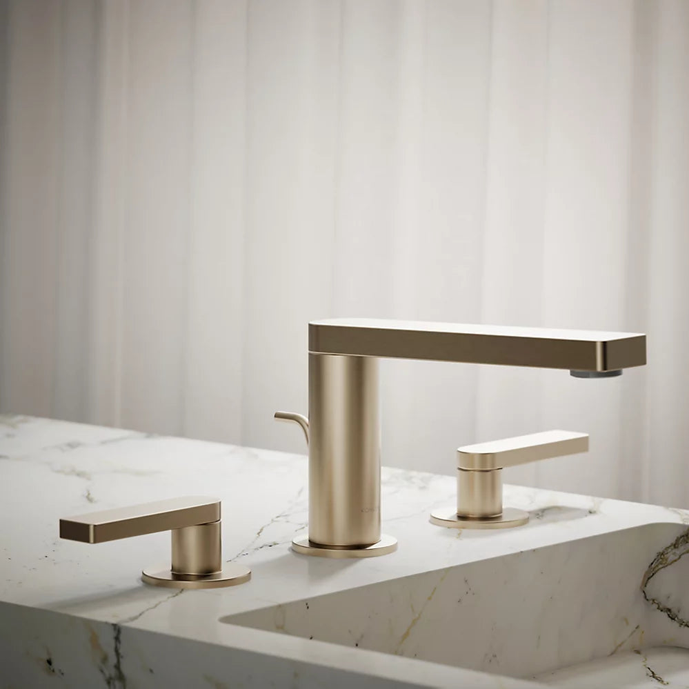 Kohler Composed Widespread bathroom sink faucet with Lever handles, 1.2 gpm K-73060-4-BV - Plumbing Market