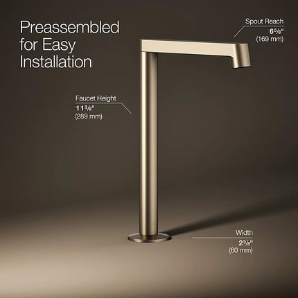 Kohler Components Bathroom sink faucet spout with Row design, 1.2 gpm K-23887-BV - Plumbing Market