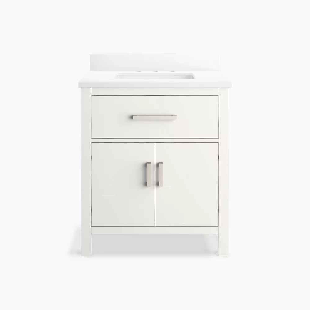 Kohler Kresla 30" bathroom vanity cabinet with sink and quartz top K-40638-BD1-0 - Plumbing Market