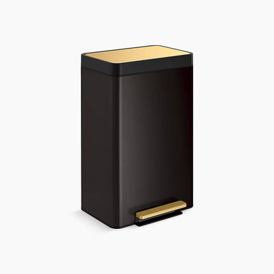 Kohler 13-gallon stainless steel step trash can K-20940-BSB