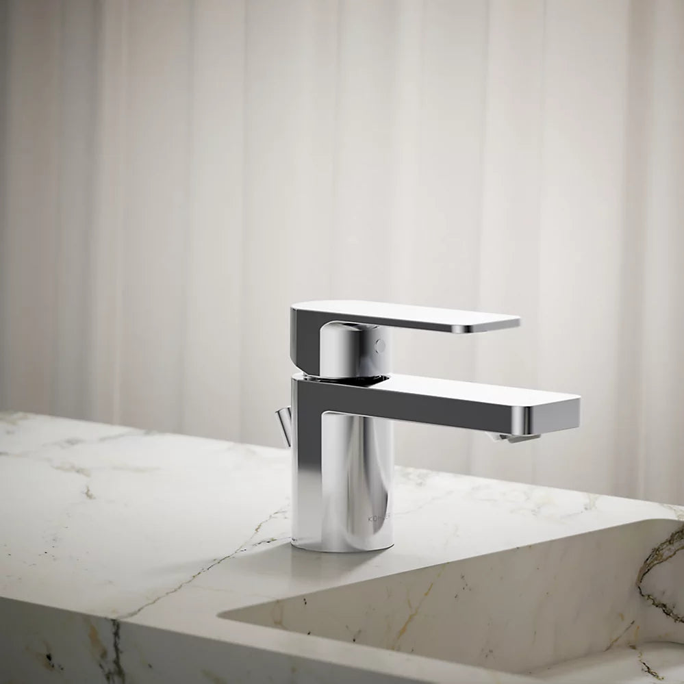 Kohler Parallel Low single-handle bathroom sink faucet, 0.5 gpm K-24804-4N-CP - Plumbing Market