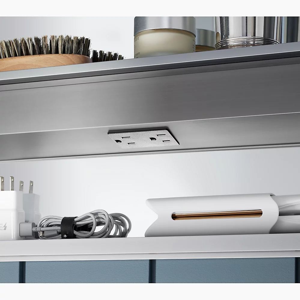 Kohler Maxstow 22" x 24" lighted medicine cabinet K-81145-SLE-DA1 - Plumbing Market