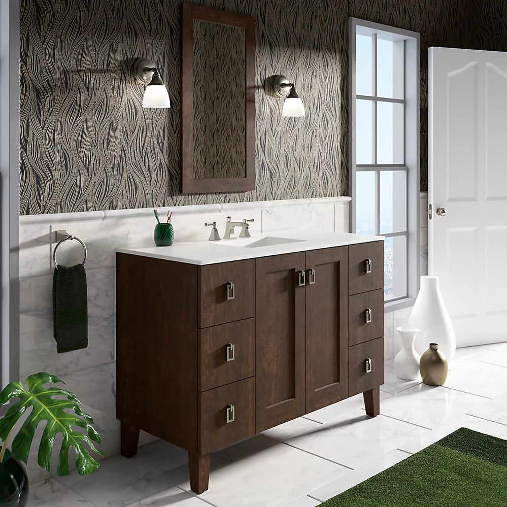 Kohler Poplin 48" bathroom vanity cabinet K-99535-LG-1WB - Plumbing Market