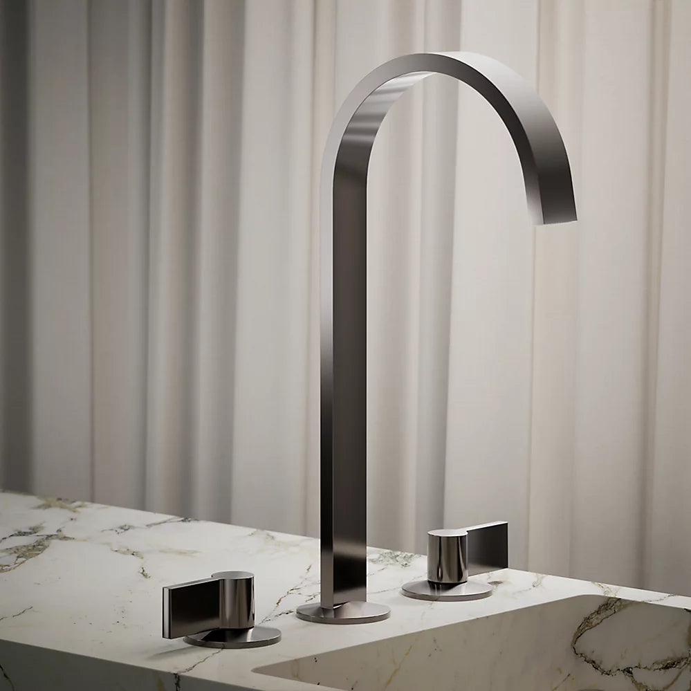 Kohler Components Bathroom sink faucet spout with Ribbon design, 1.2 gpm K-77966-TT - Plumbing Market