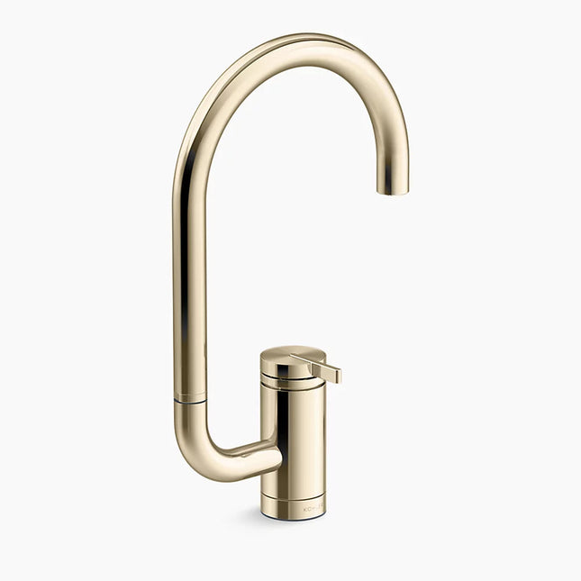 Kohler Components Single-handle bar sink faucet with two-function extended-reach spout K-28277-AF - Plumbing Market