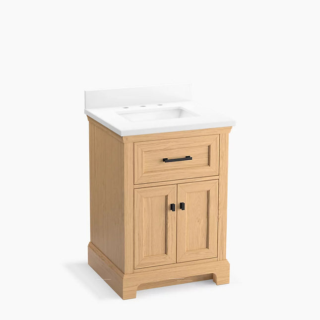 Kohler Charlemont 24" bathroom vanity cabinet with sink and quartz top K-29259-BD1-WEK - Plumbing Market