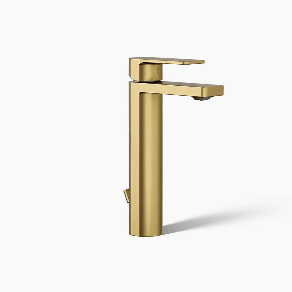 Kohler Parallel Tall single-handle bathroom sink faucet, 0.5 gpm K-23475-4N-2MB - Plumbing Market