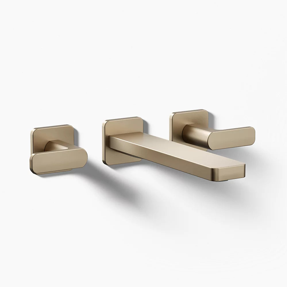 Kohler Parallel Wall-mount bathroom sink faucet trim, 1.2 gpm K-T27120-4-BV - Plumbing Market