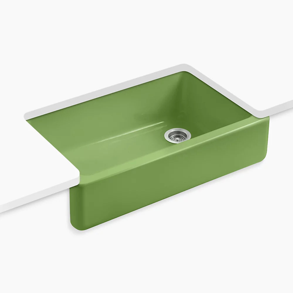Kohler Whitehaven 35-3/4" undermount single-bowl farmhouse kitchen sink K-6489-34 - Plumbing Market