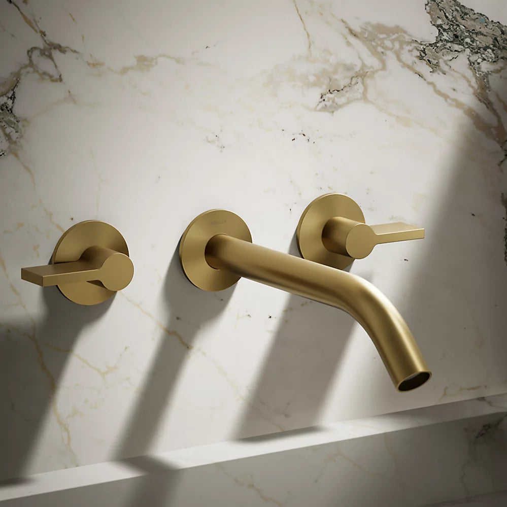 Kohler Components Wall-mount bathroom sink faucet spout with Tube design, 1.2 gpm K-T23890-2MB - Plumbing Market