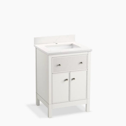 Kohler Malin by Studio McGee 24" bathroom vanity cabinet with sink and quartz top K-35018-0 - Plumbing Market