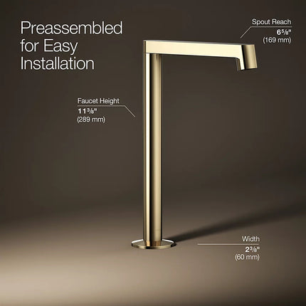 Kohler Components Bathroom sink faucet spout with Row design, 1.2 gpm K-23887-AF - Plumbing Market