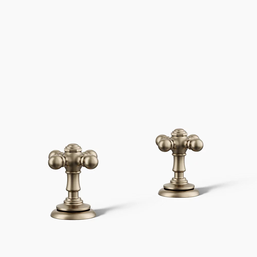 Kohler Artifacts Cross bathroom sink faucet handles K-98068-3-BV - Plumbing Market