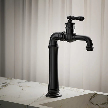 Kohler Artifacts Gentleman's Single-handle bathroom sink faucet, 1.2 gpm K-72763-9M-BL - Plumbing Market