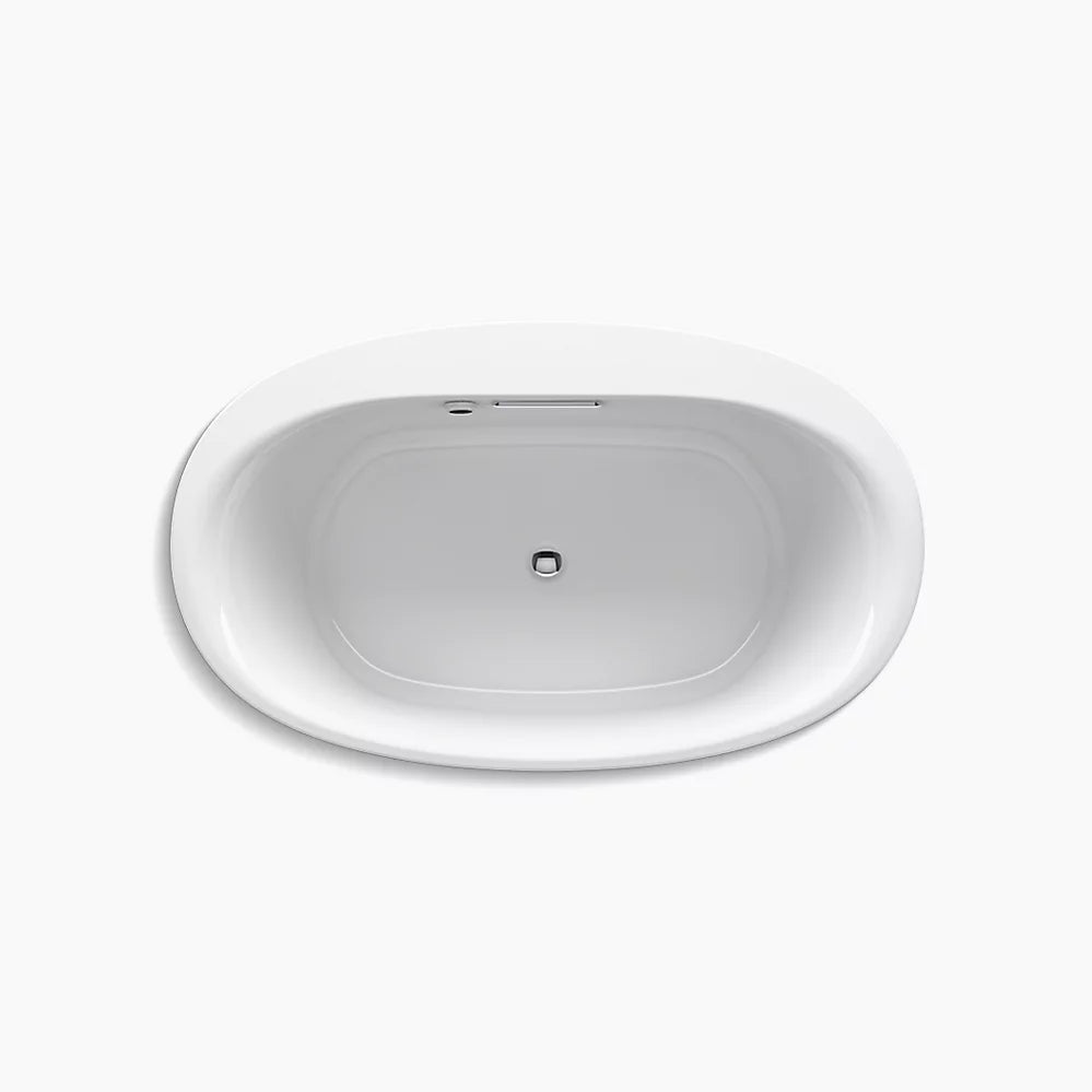 Kohler Underscore 59-3/4" x 35-3/4" drop-in bath with Bask heated surface K-5713-W1-95 - Plumbing Market