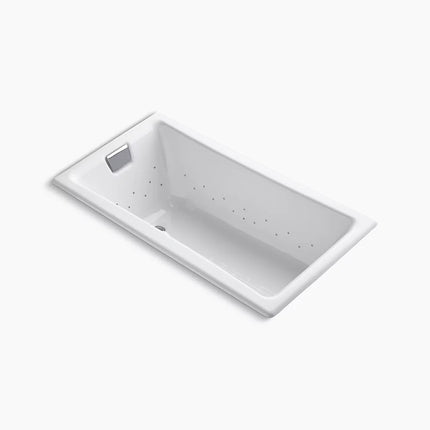 Kohler Tea-for-Two 60" x 32" drop-in Heated BubbleMassage air bath K-852-GHCP-0 - Plumbing Market