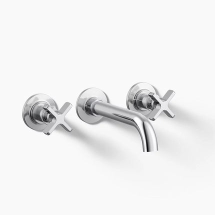 Kohler Castia by Studio McGee Wall-mount bathroom sink faucet trim, 1.2 gpm K-T35909-3-CP - Plumbing Market