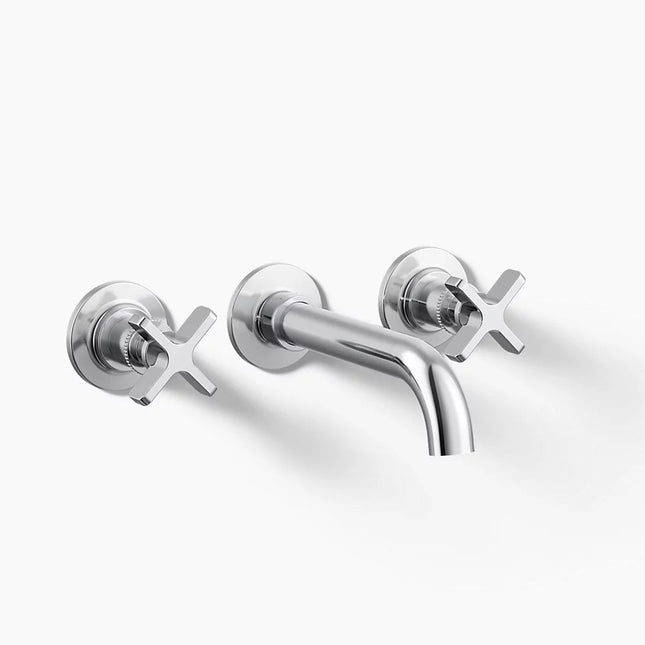 Kohler Castia by Studio McGee Wall-mount bathroom sink faucet trim, 1.2 gpm K-T35909-3-CP - Plumbing Market