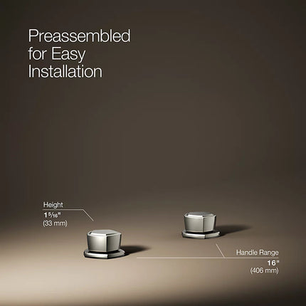 Kohler Occasion Knob bathroom sink faucet handles K-27010-9-SN - Plumbing Market