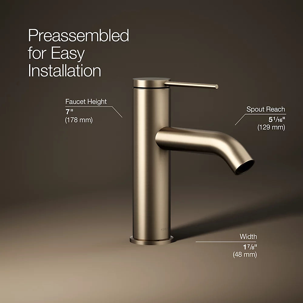 Kohler Components Single-handle bathroom sink faucet, 1.2 gpm K-77958-4A-BV - Plumbing Market