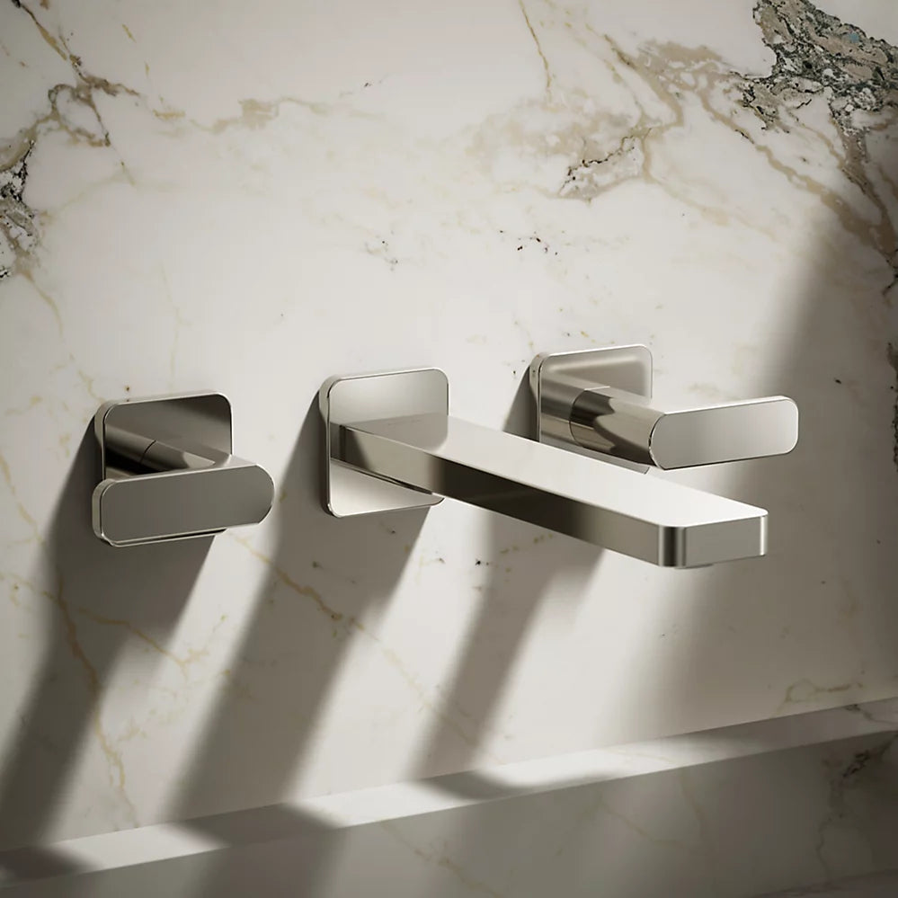 Kohler Parallel Wall-mount bathroom sink faucet trim, 1.2 gpm K-T27120-4-SN - Plumbing Market