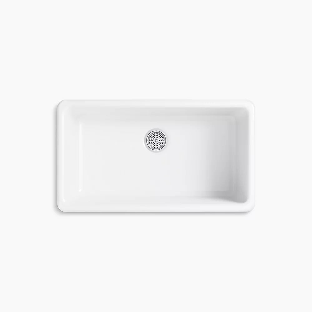 Kohler Iron/Tones 33" top-/undermount single-bowl kitchen sink K-5707-0 - Plumbing Market
