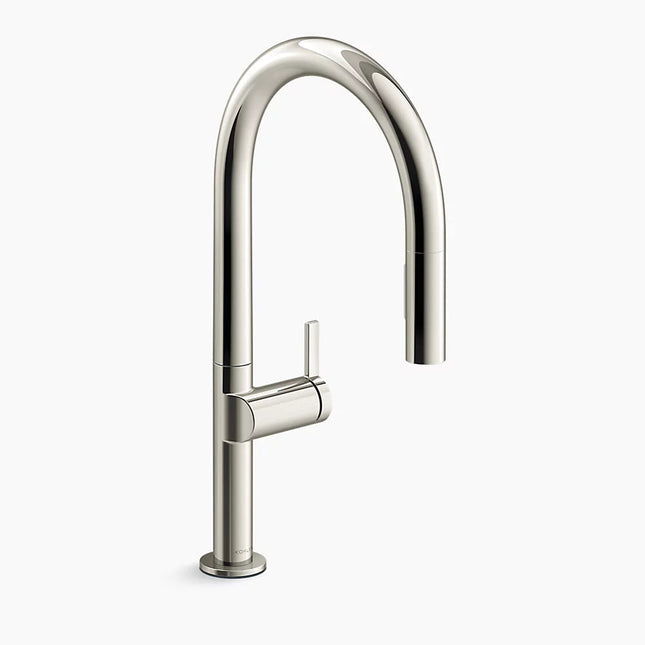 Kohler Components Pull-down kitchen sink faucet with two-function sprayhead K-28268-SN - Plumbing Market