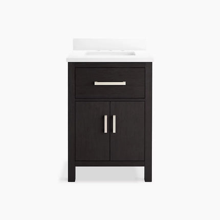 Kohler Kresla 24" bathroom vanity cabinet with sink and quartz top K-40637-BD1-BWK - Plumbing Market