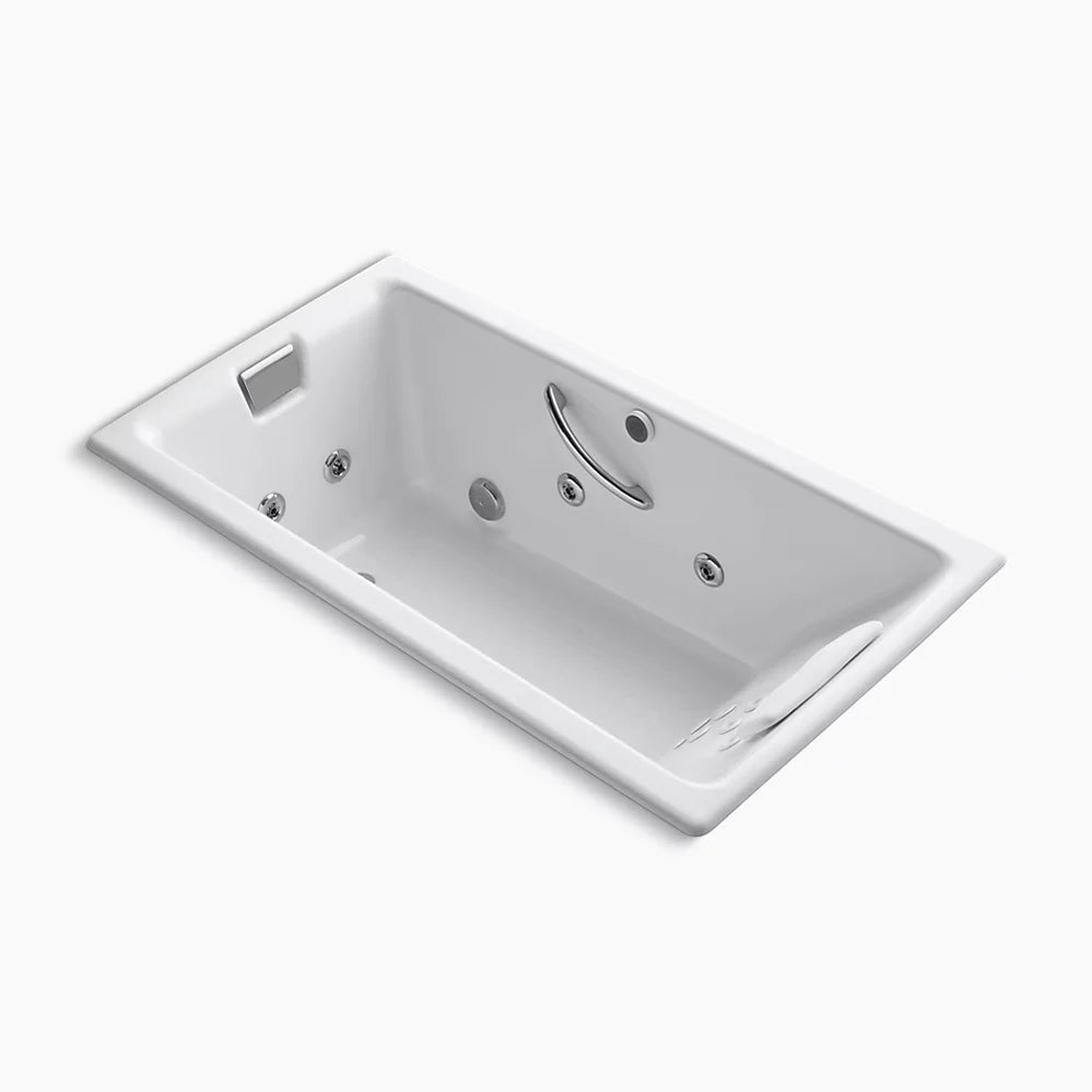 Kohler Tea-for-Two 66" x 36" drop-in whirlpool bath K-856-M-0 - Plumbing Market