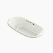 Kohler Underscore 66" x 36" drop-in Heated BubbleMassage air bath with Bask heated surface K-5716-GHW-NY - Plumbing Market