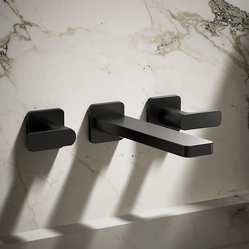 Kohler Parallel Wall-mount bathroom sink faucet trim, 1.2 gpm K-T27120-4-BL - Plumbing Market