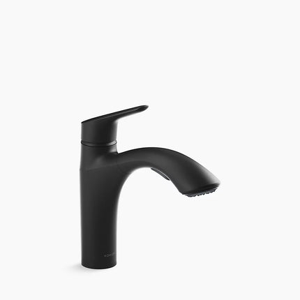 Kohler Rival Pull-out kitchen sink faucet with two-function sprayhead K-30468-BL - Plumbing Market