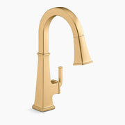 Kohler Riff Pull-down kitchen sink faucet with three-function sprayhead K-23830-2MB - Plumbing Market