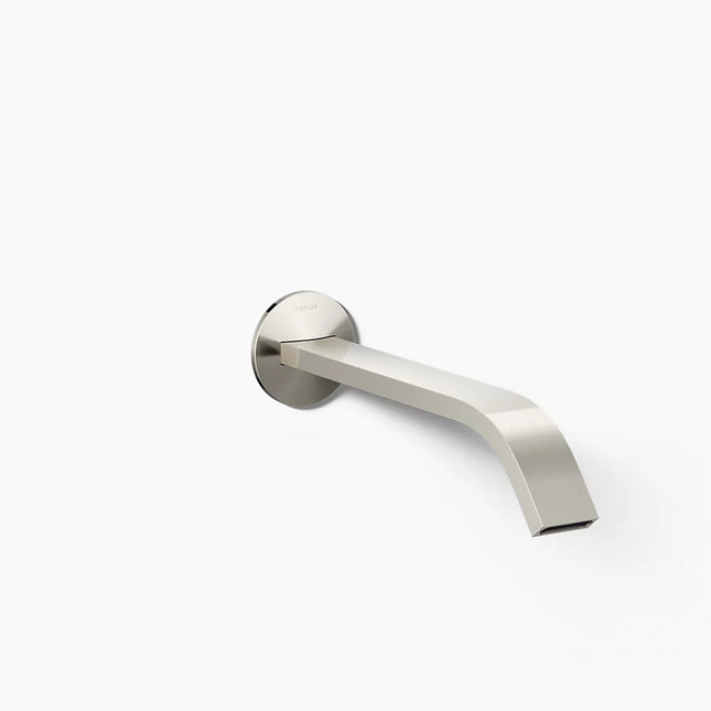 Kohler Components Wall-mount bathroom sink faucet spout with Ribbon design, 1.2 gpm K-T23888-SN - Plumbing Market