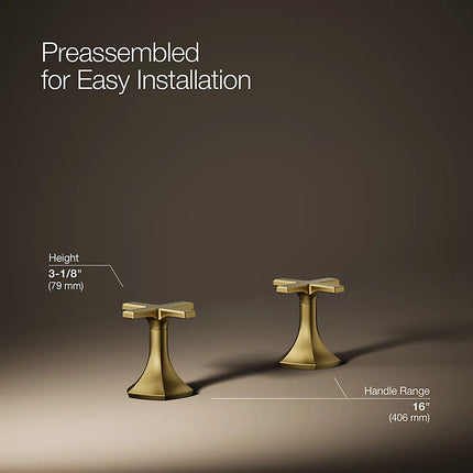 Kohler Occasion Cross bathroom sink faucet handles K-27010-3-2MB - Plumbing Market