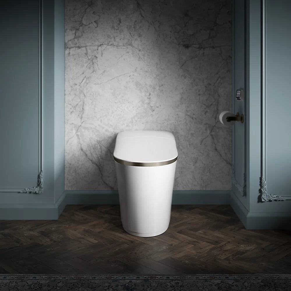 Kohler Eir One-piece elongated smart toilet, dual-flush K-77795-0BN - Plumbing Market