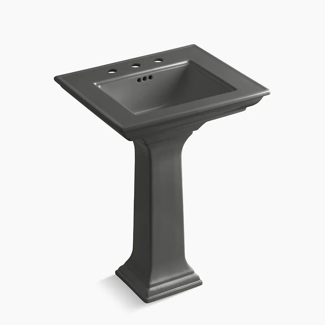 Kohler Memoirs Stately 25" rectangular pedestal bathroom sink K-2344-8-58 - Plumbing Market