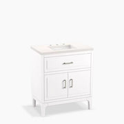 Kohler Seer 30" bathroom vanity cabinet with sink and quartz top K-33552-ASB-0 - Plumbing Market