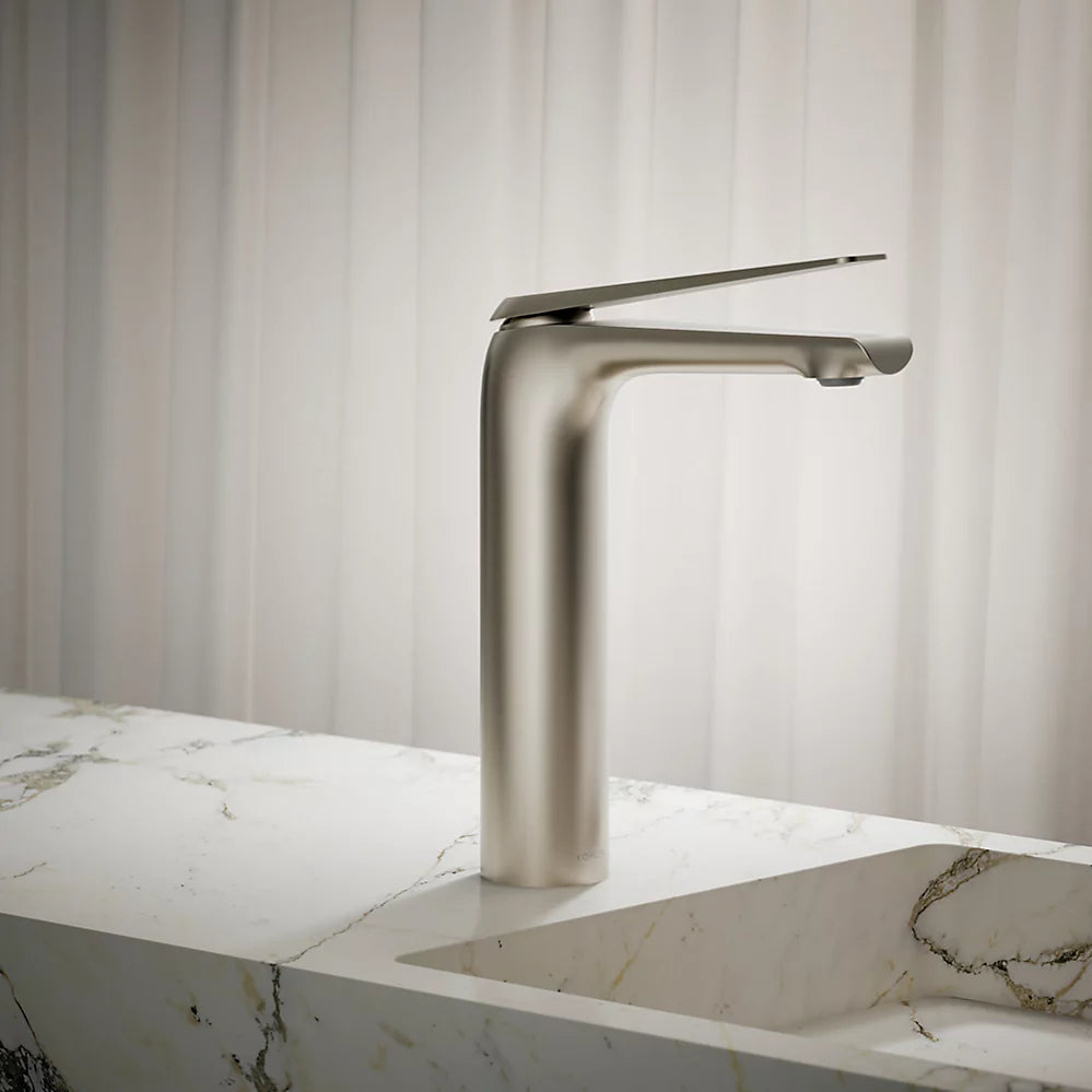 Kohler Avid Tall single-handle bathroom sink faucet, 1.2 gpm K-97347-4-BN - Plumbing Market