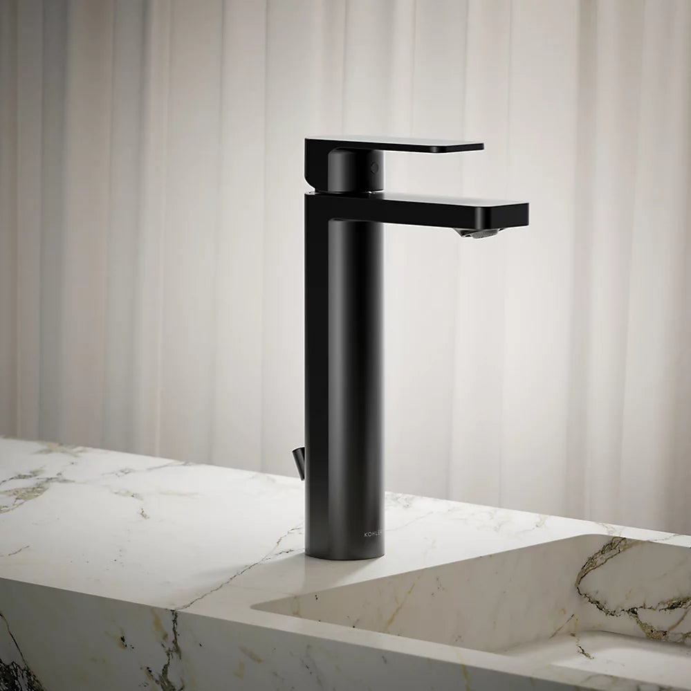 Kohler Parallel Tall single-handle bathroom sink faucet, 1.2 gpm K-23475-4-BL - Plumbing Market