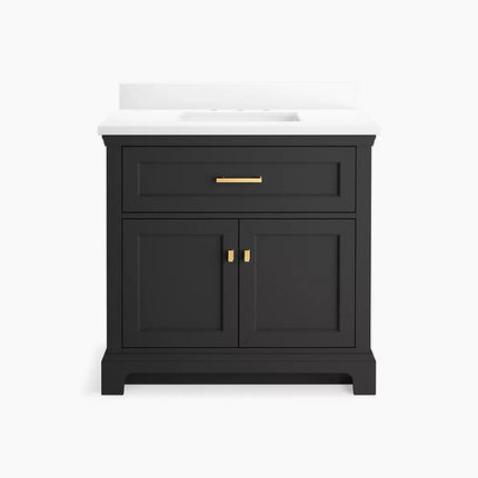 Kohler Charlemont 36" bathroom vanity cabinet with sink and quartz top K-29261-BD1-DWG - Plumbing Market