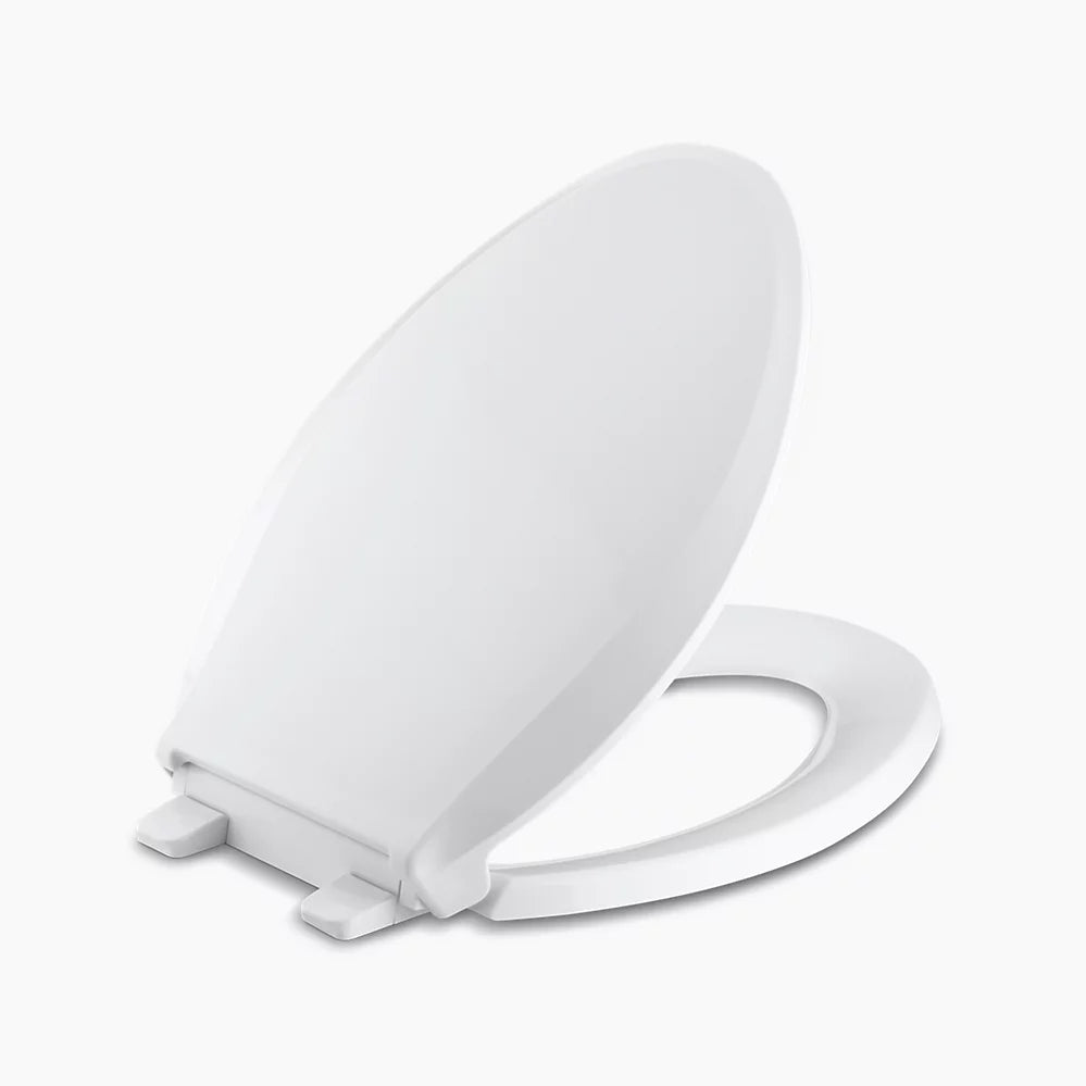 Kohler Cachet Quick-Release Elongated Toilet Seat in White - Plumbing Market