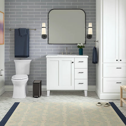 Kohler 2.5-gallon slim step trash can K-20957-ST - Plumbing Market