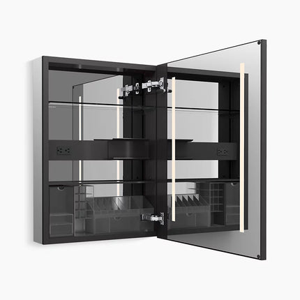 Kohler Collage 24" x 32" lighted framed medicine cabinet, right-hinged K-33690-R-NA - Plumbing Market