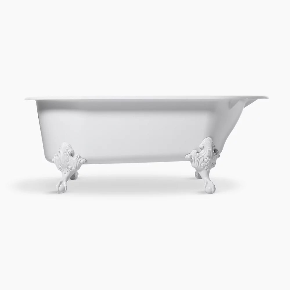 Kohler Iron Works Historic 66" x 36" freestanding bath K-710-W-0 - Plumbing Market