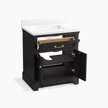 Kohler Charlemont 30" bathroom vanity cabinet with sink and quartz top K-29260-BD1-DWG - Plumbing Market