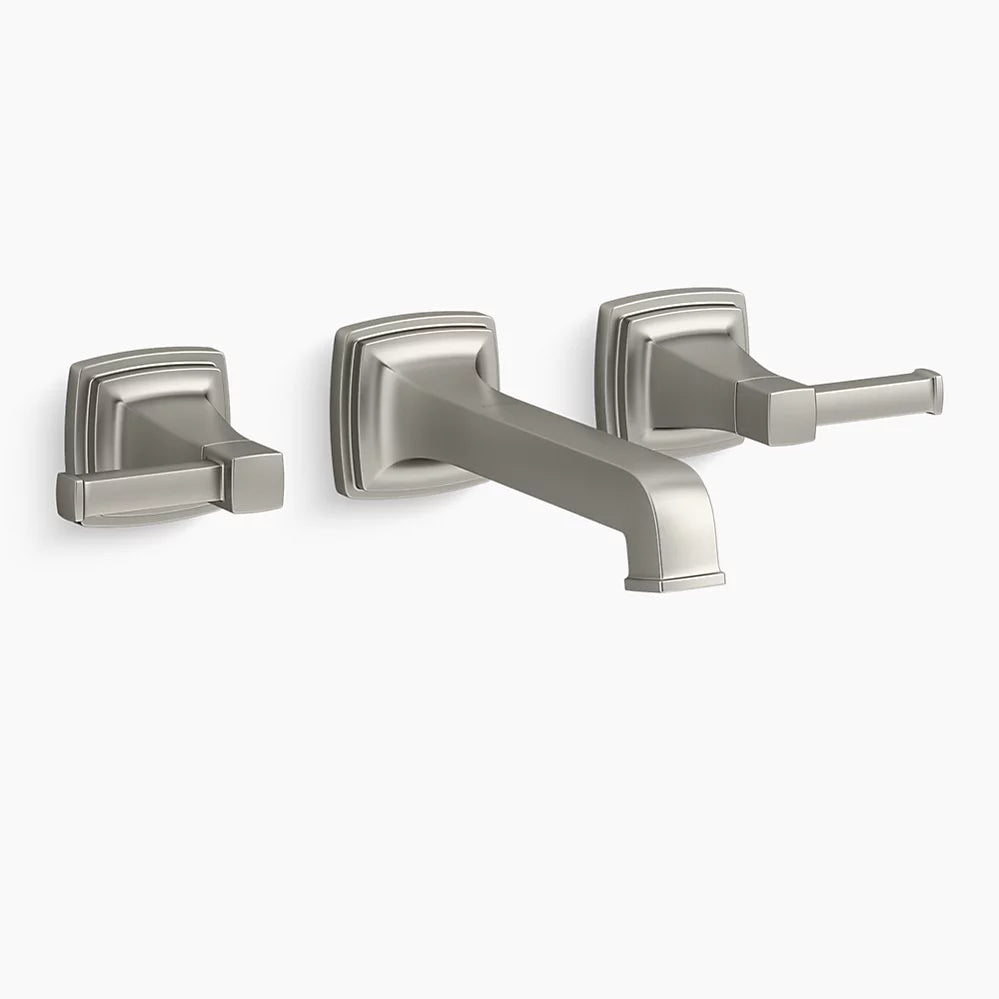 Kohler Riff Wall-mount bathroom sink faucet trim, 1.2 gpm K-T26432-4-BN - Plumbing Market